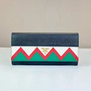 Prada Black Saffiano Leather Wallet